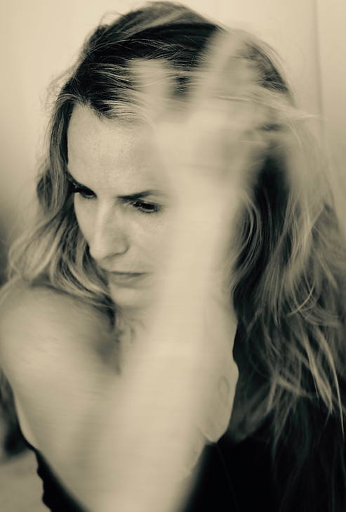 artist Sarah Essex in the studio