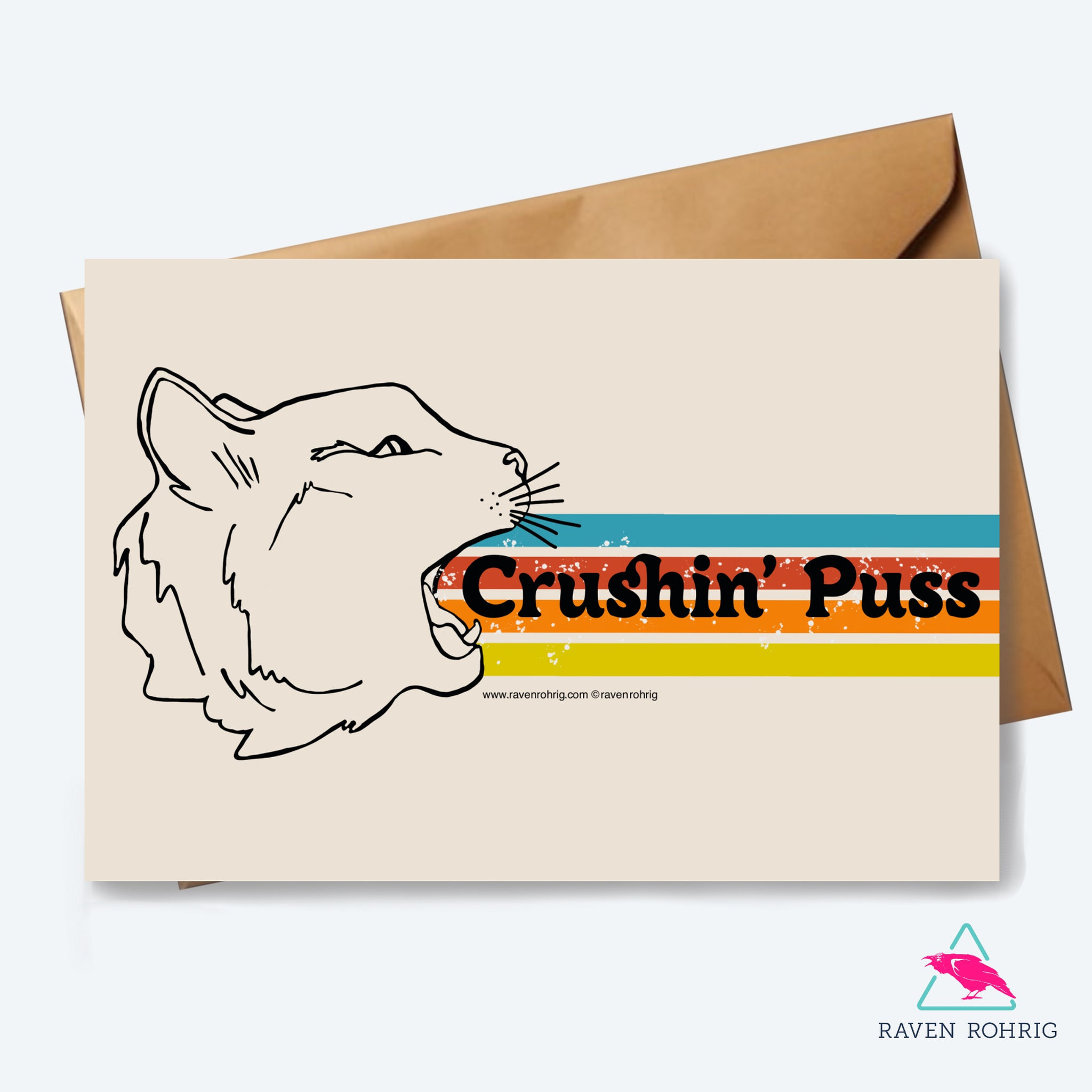 Crushin' Puss - Postcard