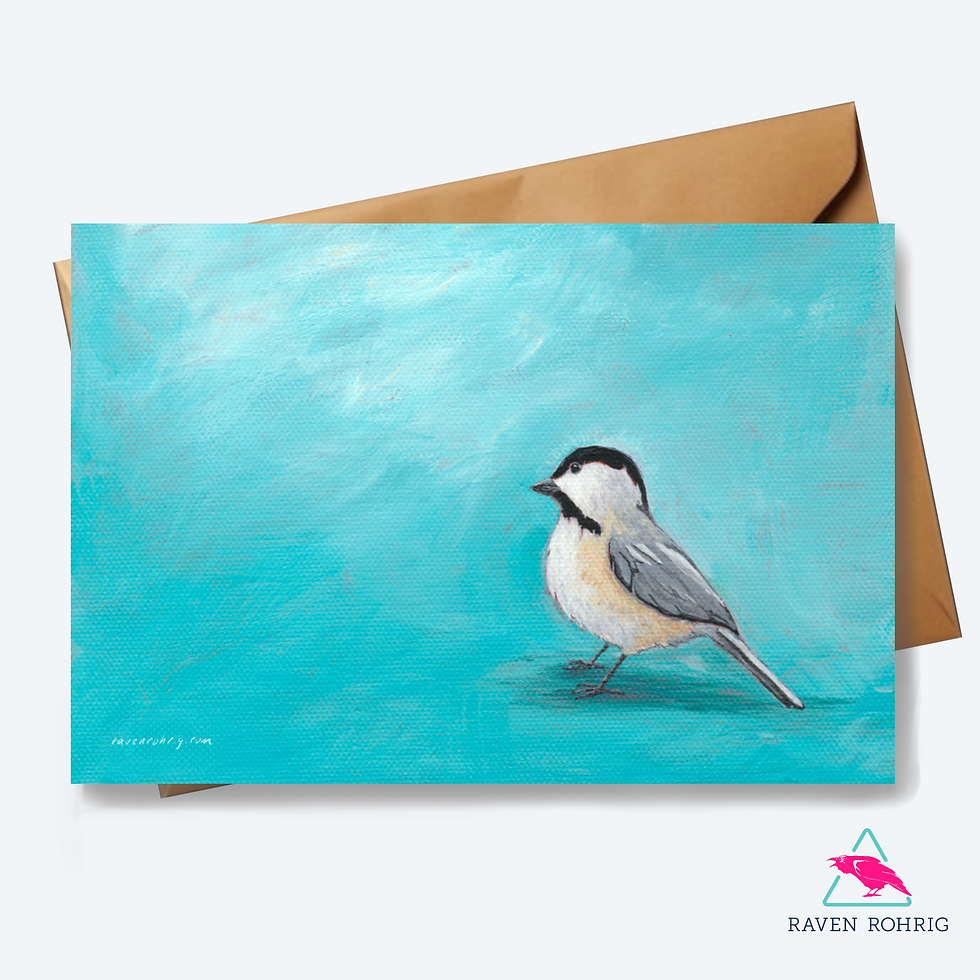 Thumbnail: Cheery as a Chickadee - Postcard