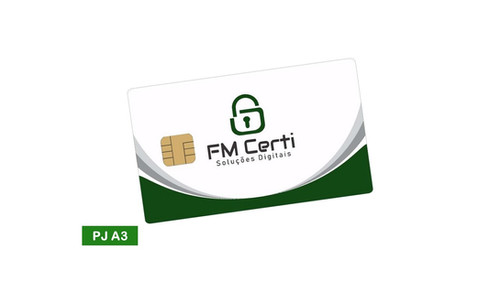 Certificado Digital | e-CNPJ A3 | Cartão | FM Certi