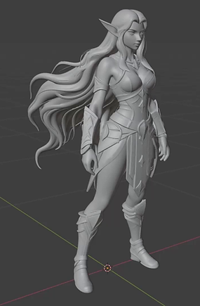 elf warrior stl