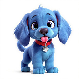 puppy sticking his tongue out