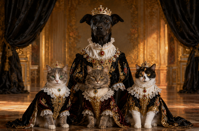 all pets in a portrait