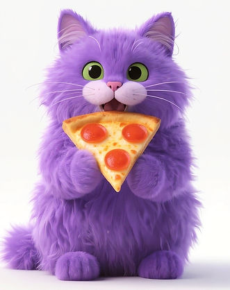 purple cat