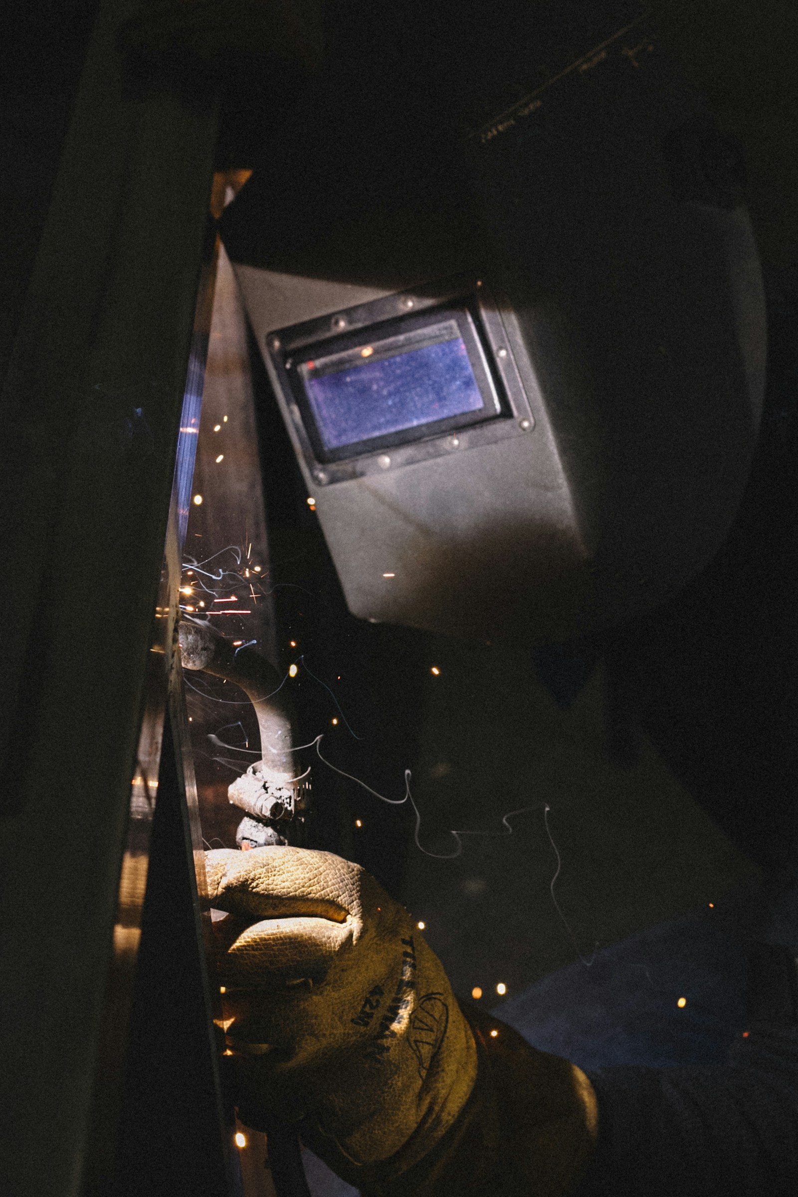Real workshop welding, representing the fabrication industry