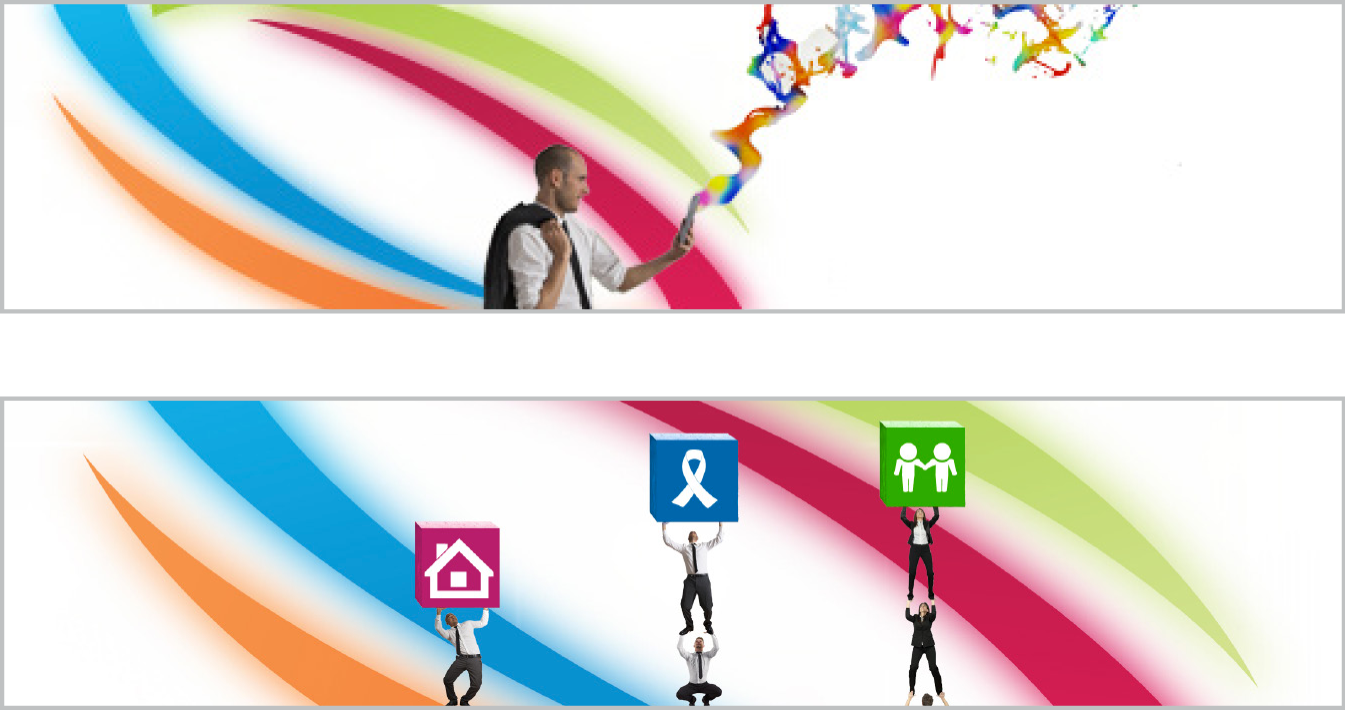 Online supportive marketing imagery