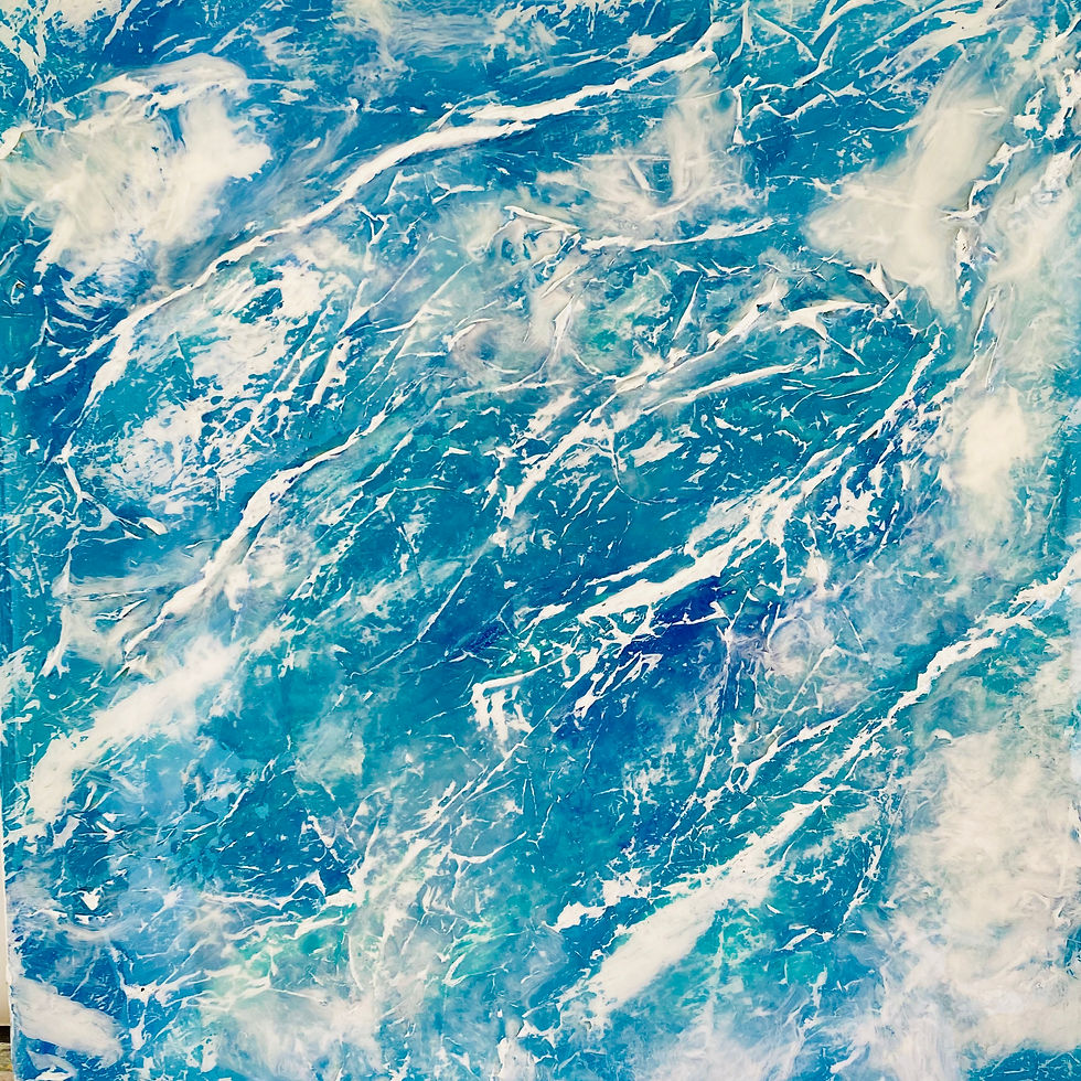 WAI #3 - Acrylic, Resin on Wood