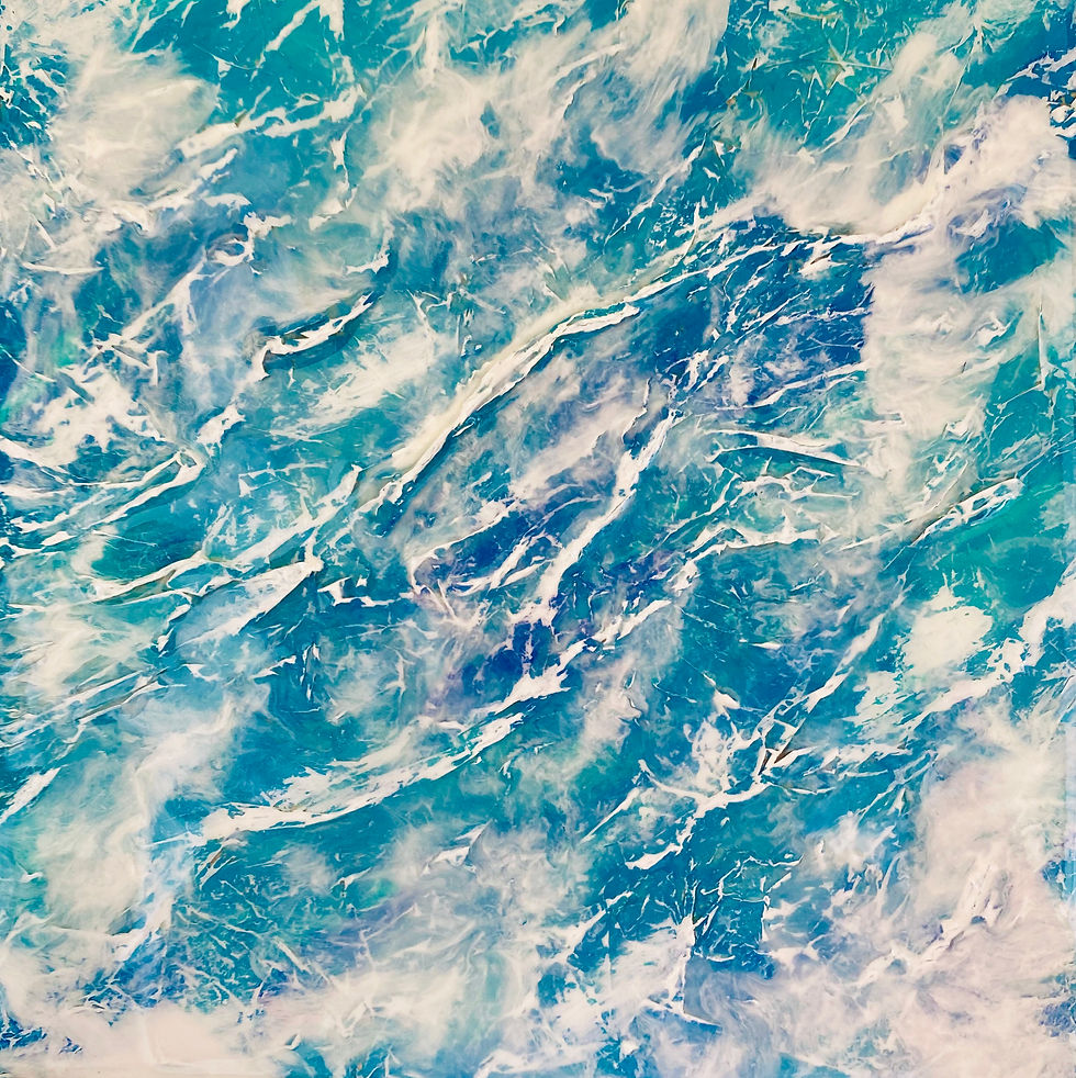 WAI #3 - Acrylic, Resin on Wood