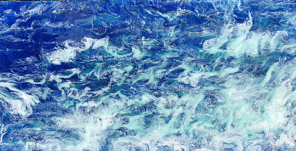 SEA FOREVER - Acrylic, Resin on Wood