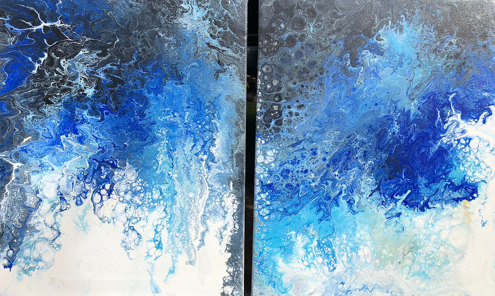 REEF 2pc - Acrylic on Canvas