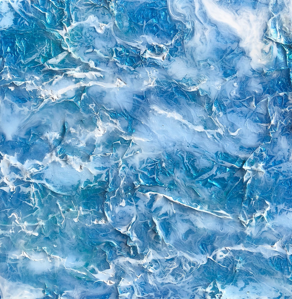 OCEAN #2- Acrylic, Resin on Wood