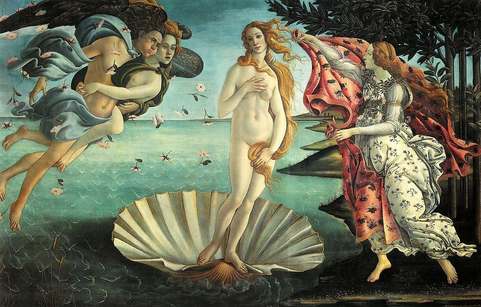 El nacimiento de Venus, por Sandro Botticelli