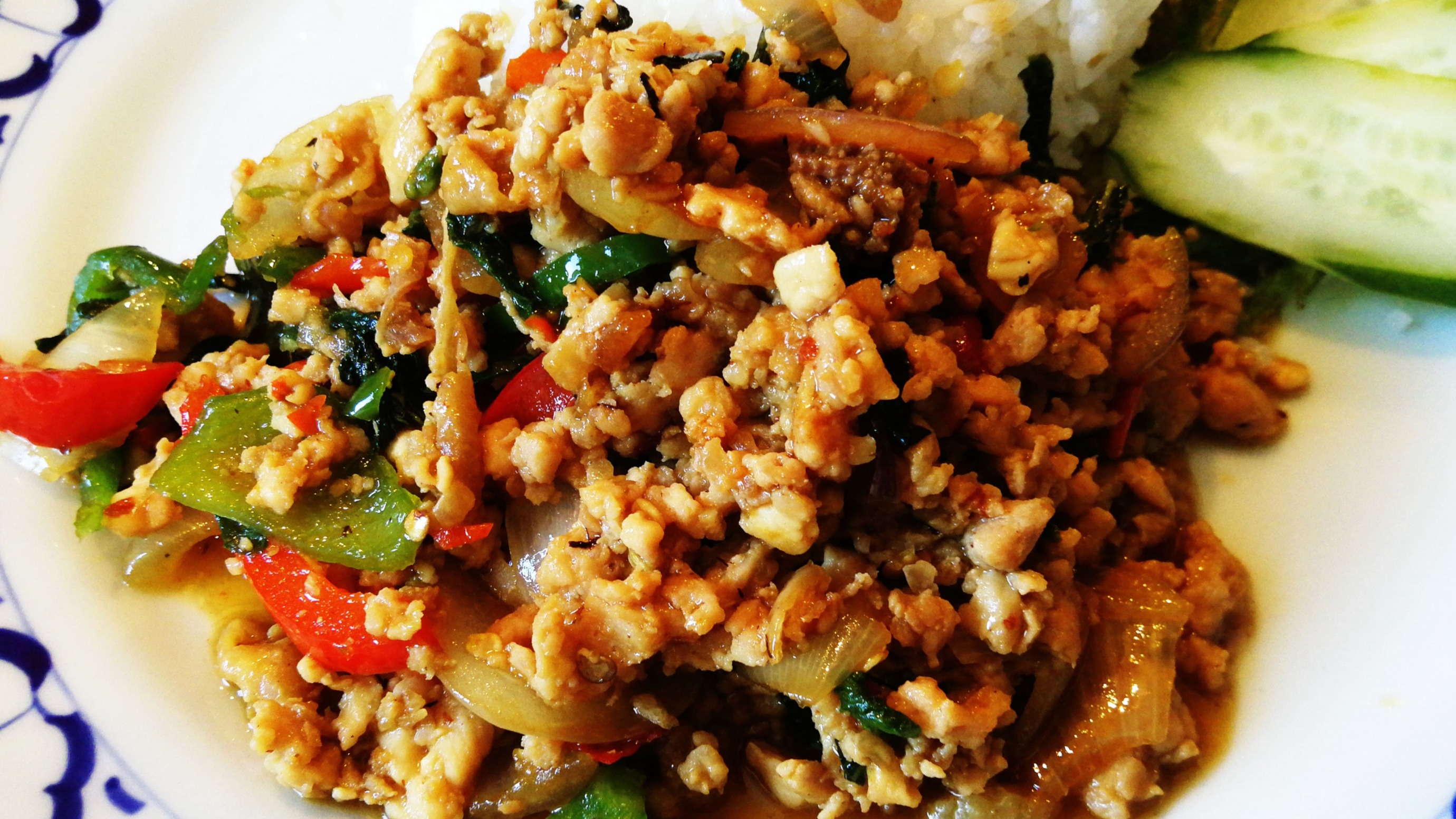 Arranged Food and Objects