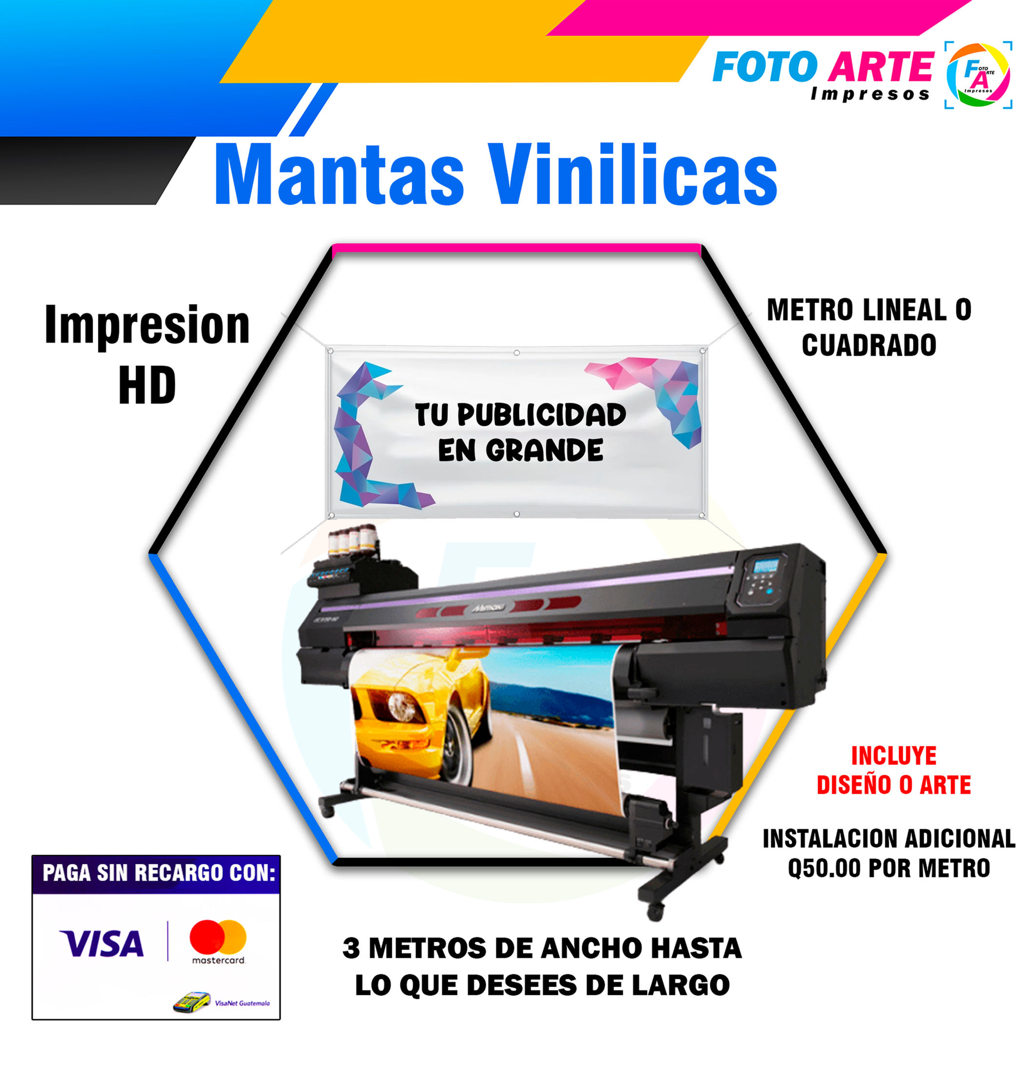Manta o Lona vinilicas