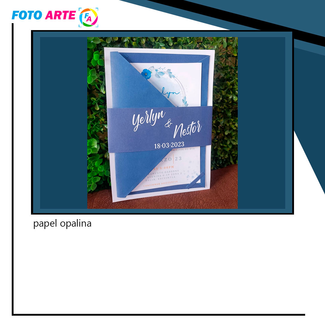 Invitación de boda azul marino
