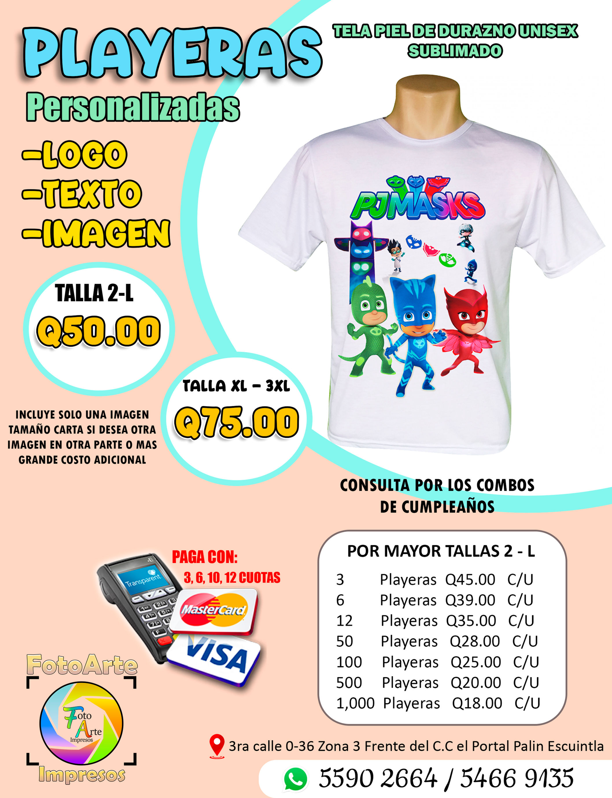 PLAYERA BLANCA PERSONALIZADA