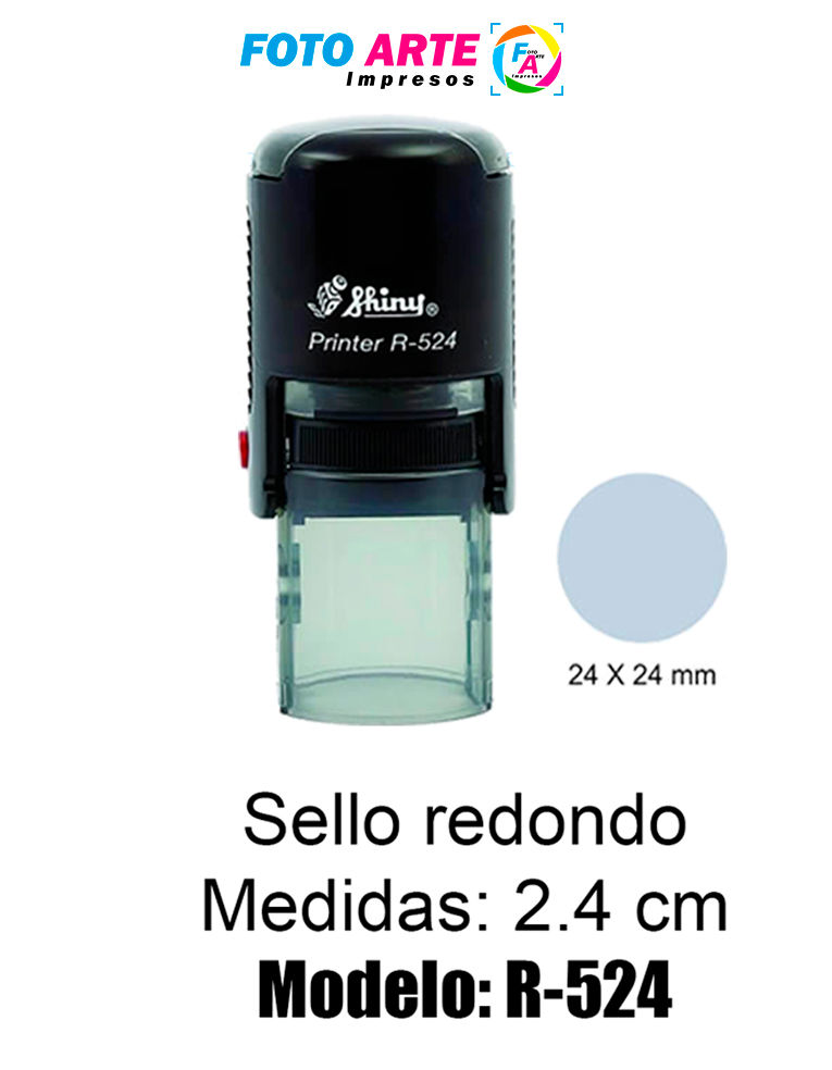 Sello Automatico Redondo R-524