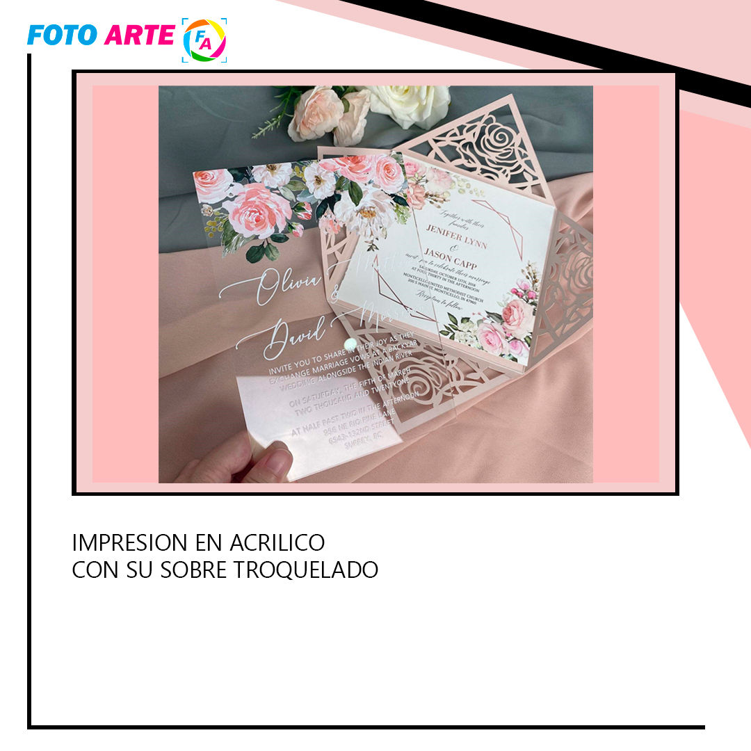 Invitación de boda rosas