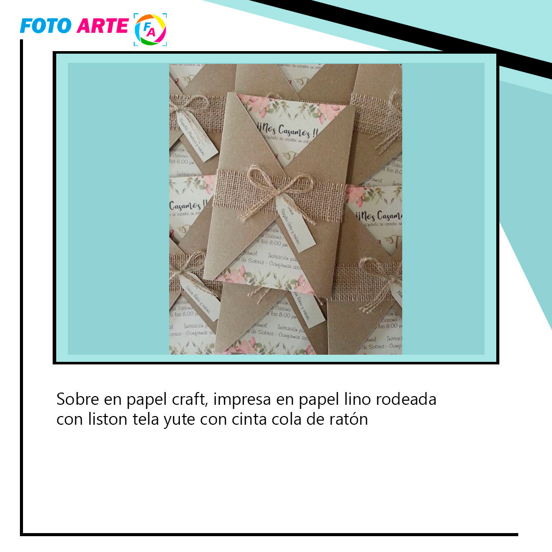Invitación de boda vintage