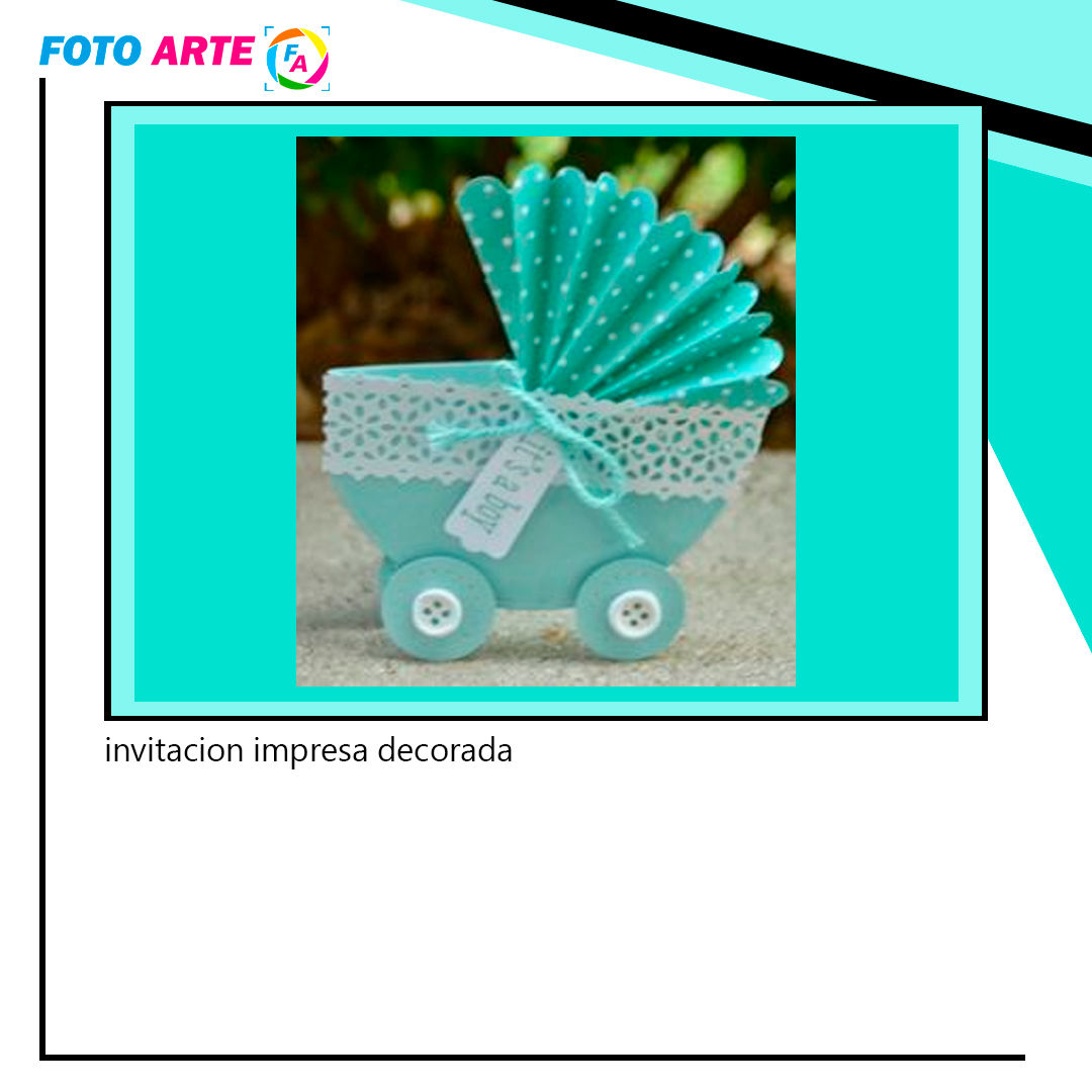 Invitación de baby shower de carruaje
