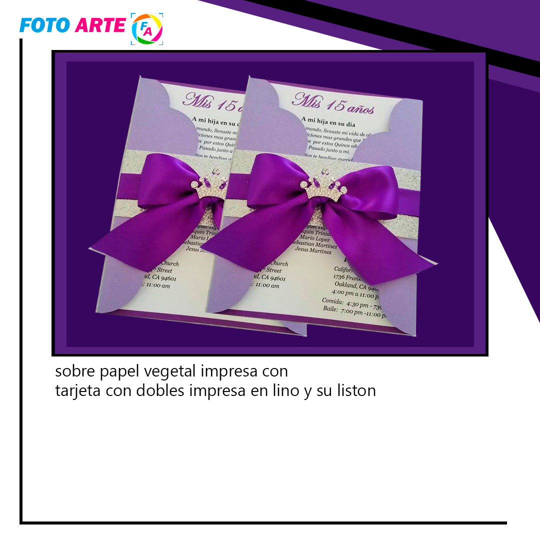 Invitación de 15 años coronita