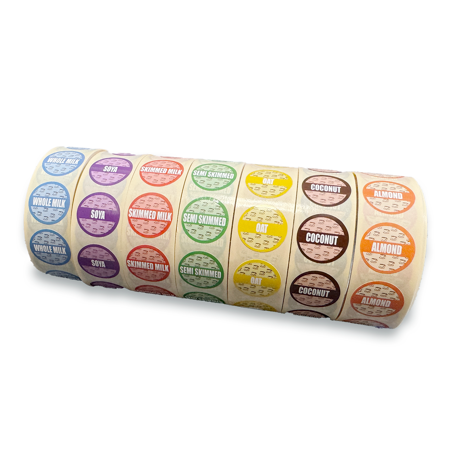 CMKIT19 - Coffee Milk Range - 19mm - 500 labels per roll