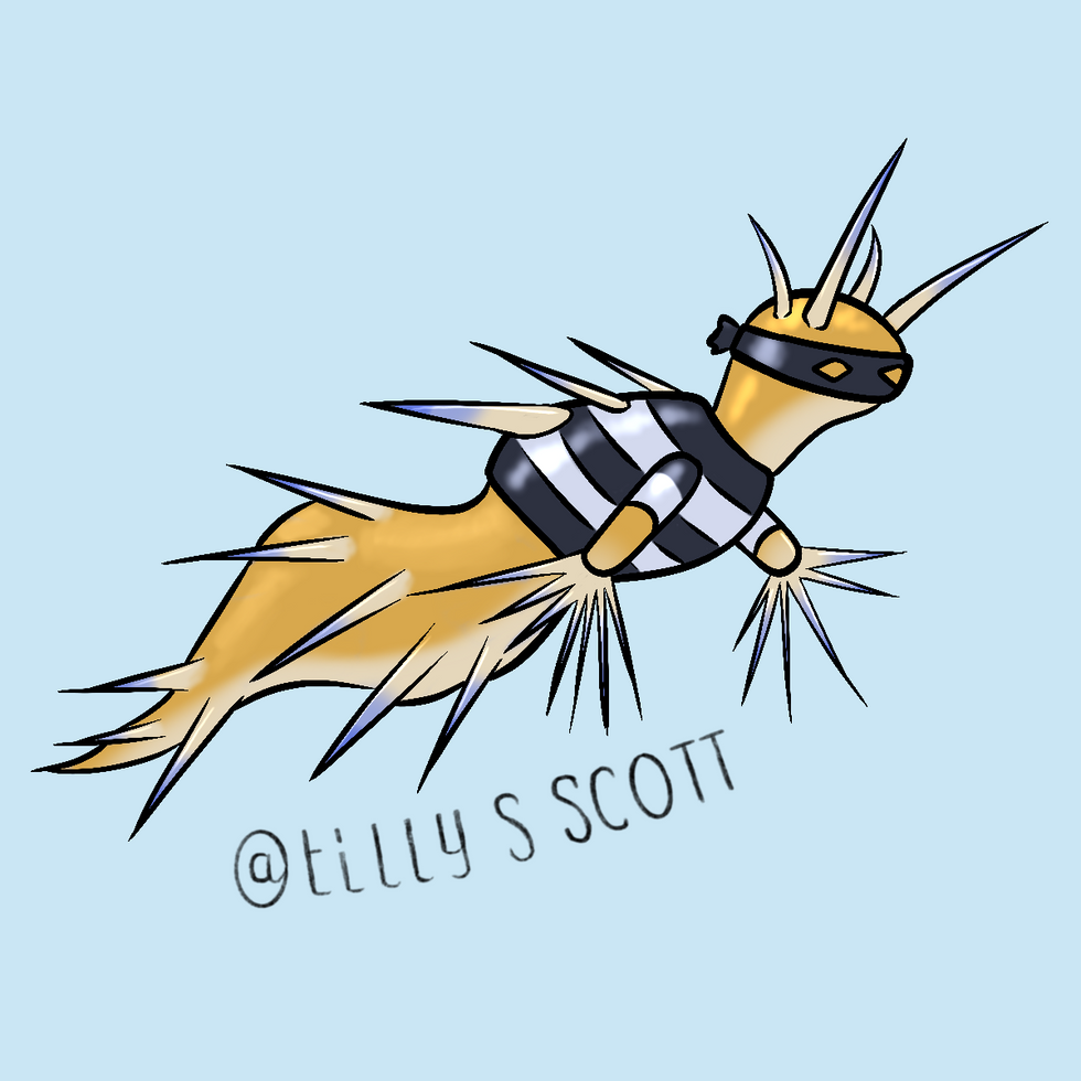 Thief nudibranch sticker design