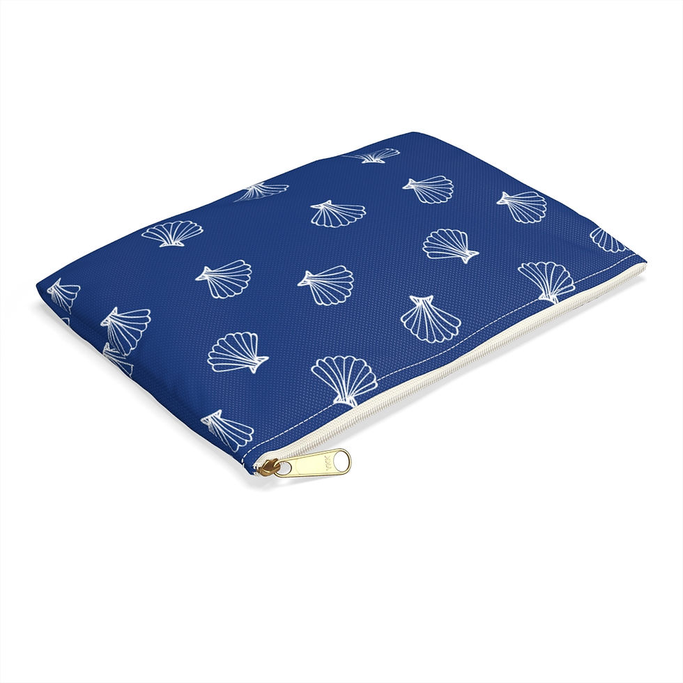 Thumbnail: Scallop Shell Accessory Pouch in Royal Blue
