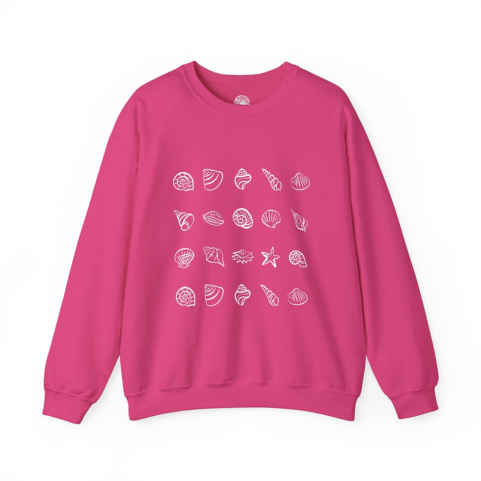 Thumbnail: Seashell Grid Crewneck Sweatshirt