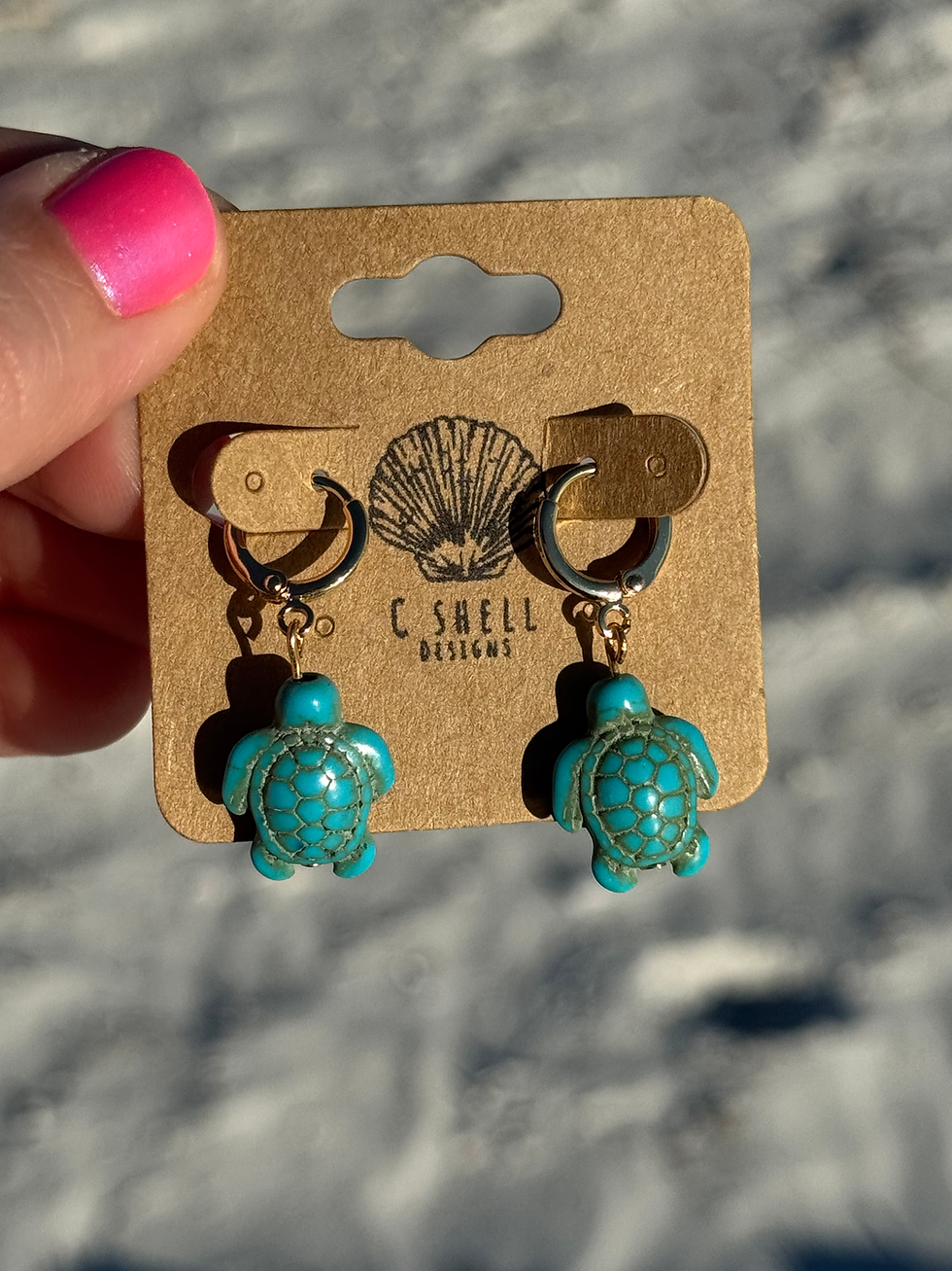 Thumbnail: Turtle Huggie Earrings
