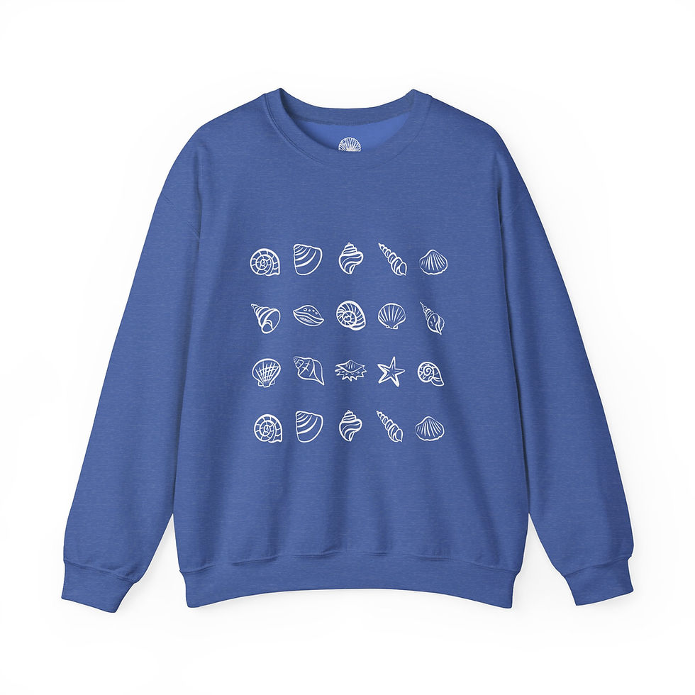 Thumbnail: Seashell Grid Crewneck Sweatshirt