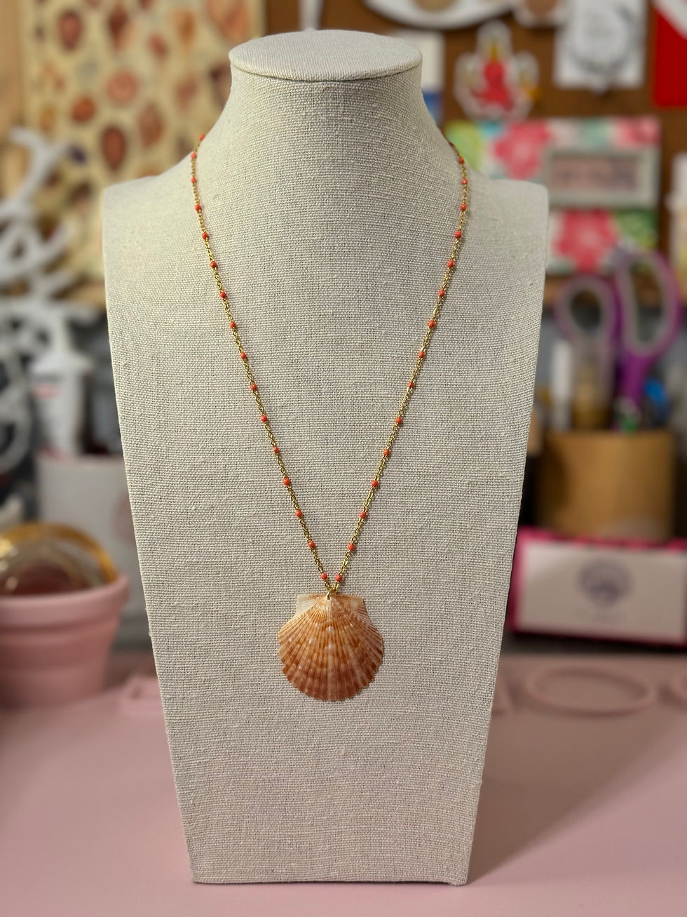 Thumbnail: Copper - Scallop Shell Necklace