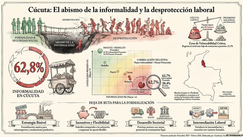 INFORME DE COYUNTURA LABORALE. Mercado laboral de las ciudades colombianas Informalidad, protección social y brechas territorialesDiagnóstico visual y territorial con énfasis en Cúcuta A.M.