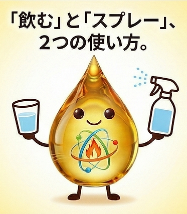 ミネラルの力・2つの使い方