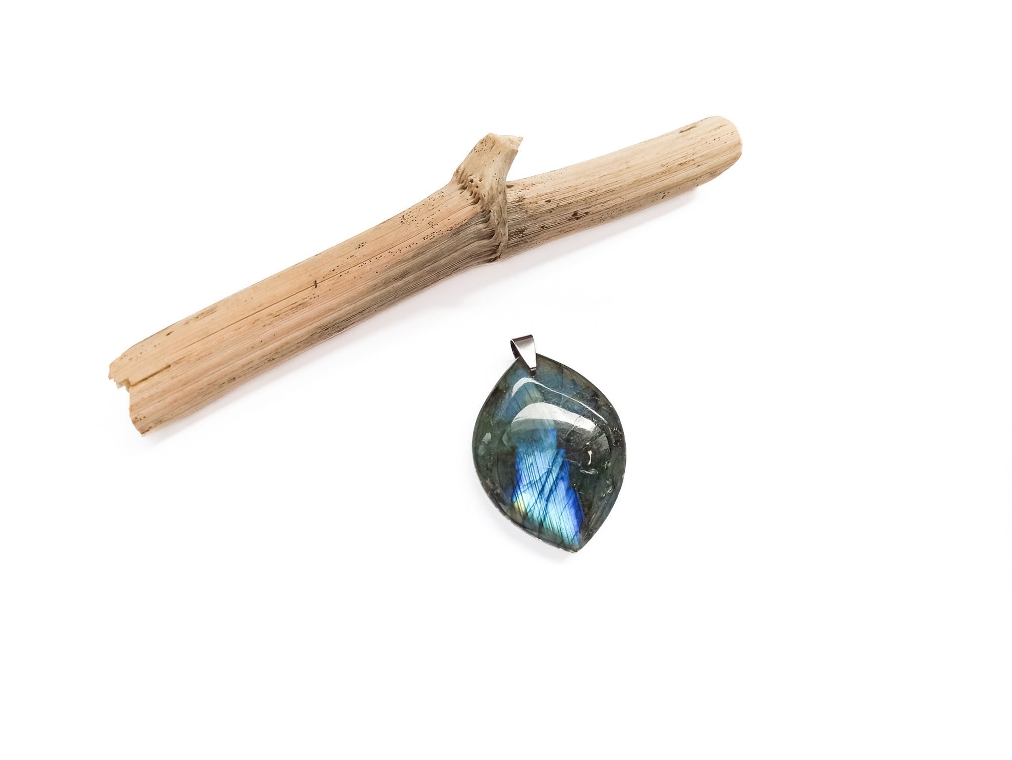 Pendentif labradorite - forme libre