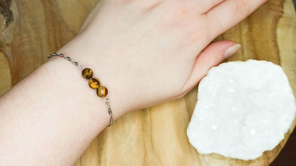 Miniature : Bracelet pierres naturelles - Séréna personnalisable