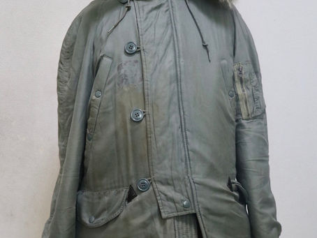 米軍N3Bパーカー 裏地リーフ