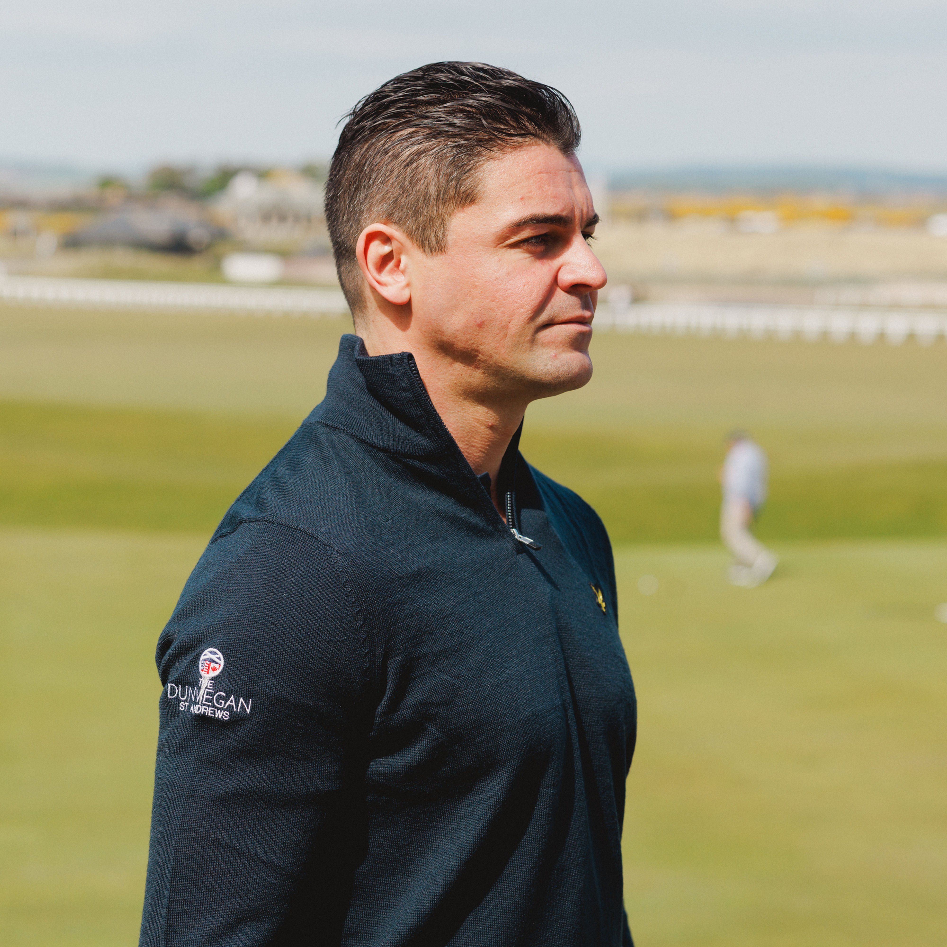 Dunvegan x Lyle & Scott Golf 1/4 Zip Jumper