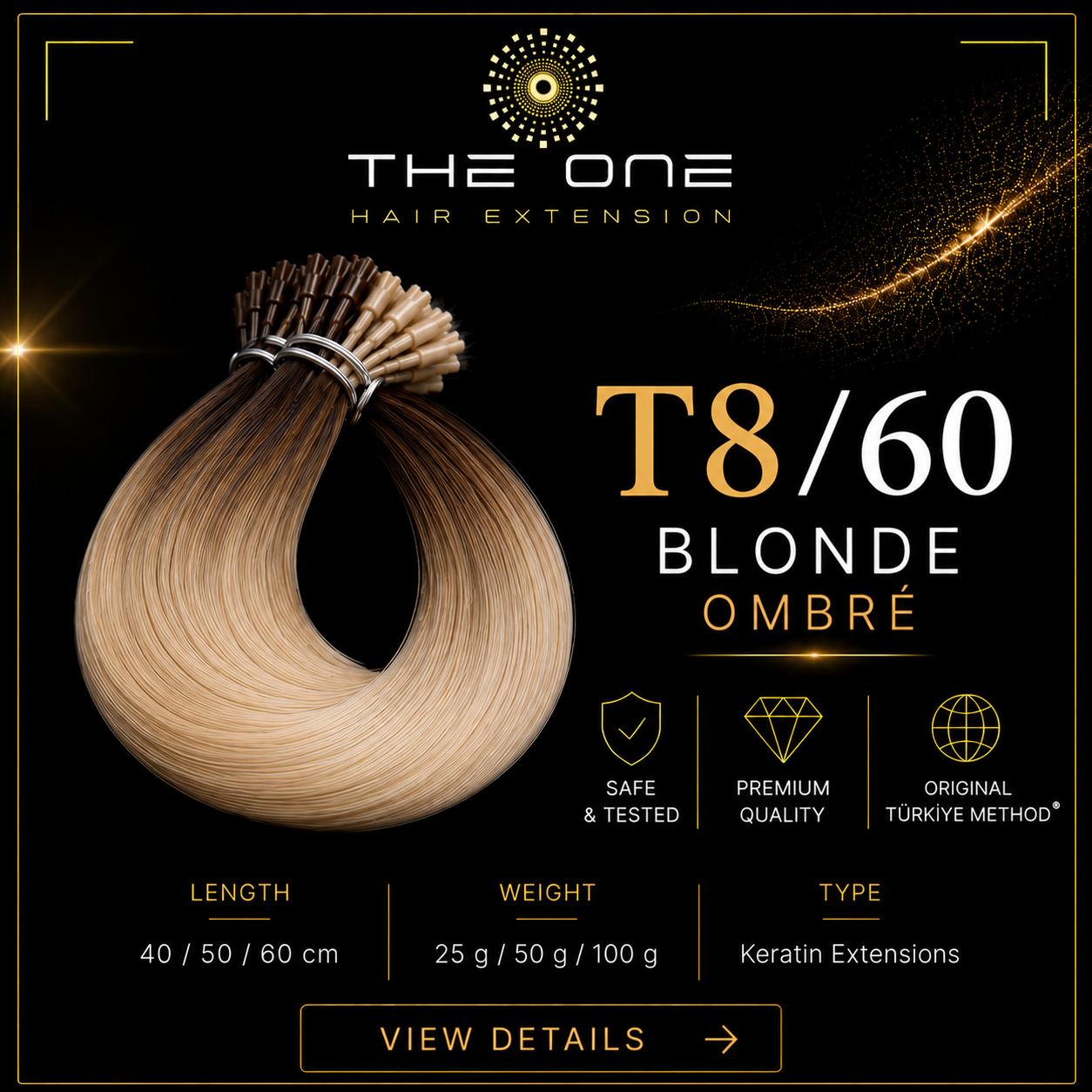 T 8/60 BLONDE OMBRE 100gr