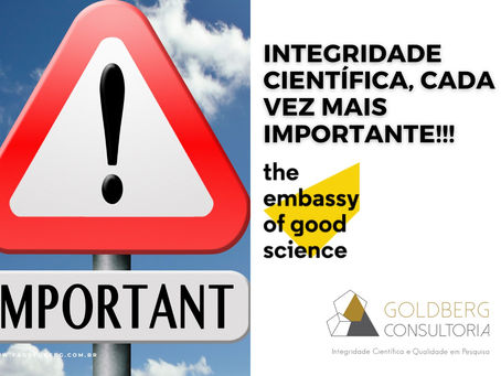 Integridade CientÃfica: cada vez mais importante