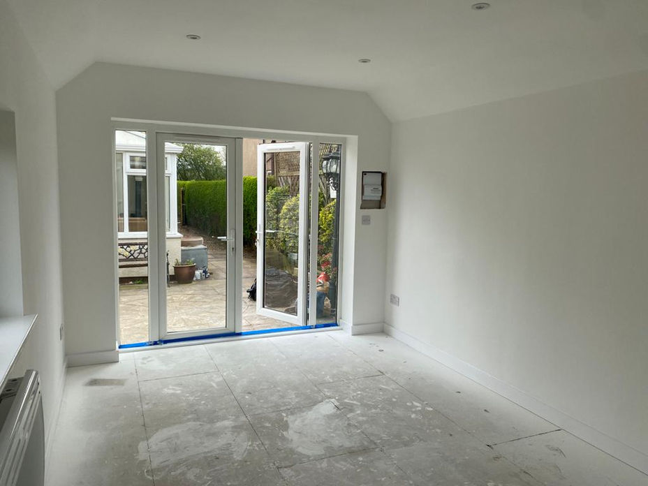 garage conversion into gym garden room