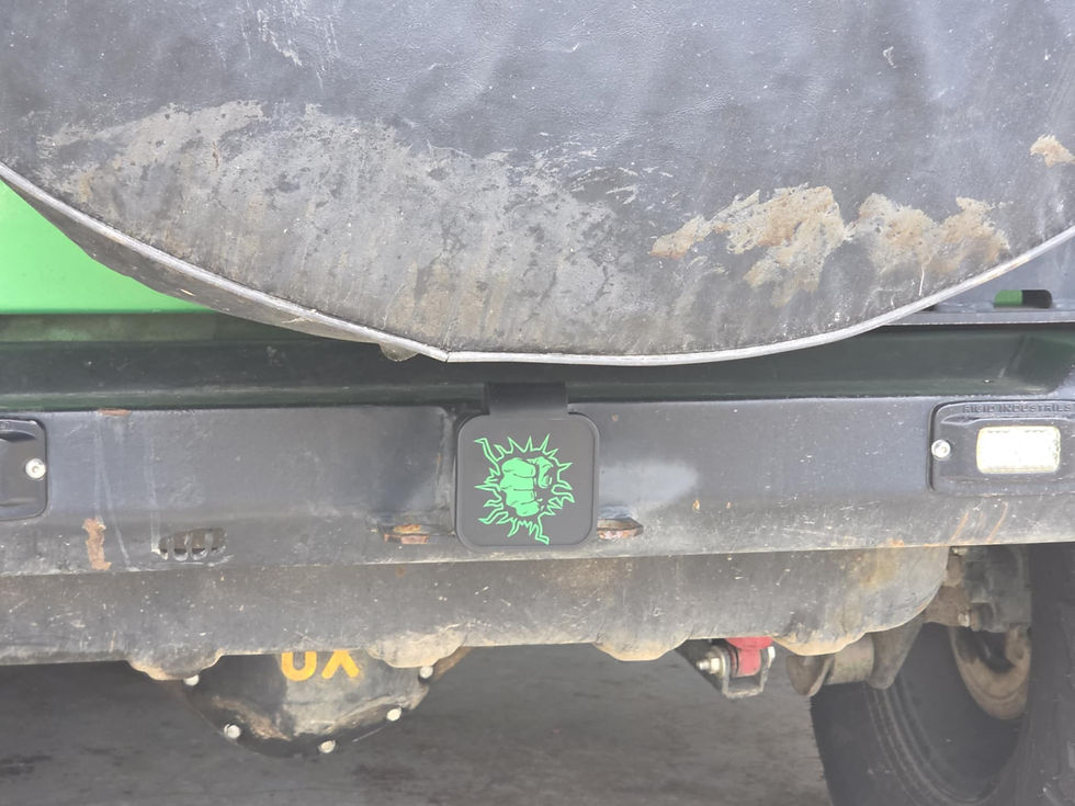 Thumbnail: Personalized Tow Hitch Cover - Apply ANY Logo! Sports! Movies! Automotive Brands