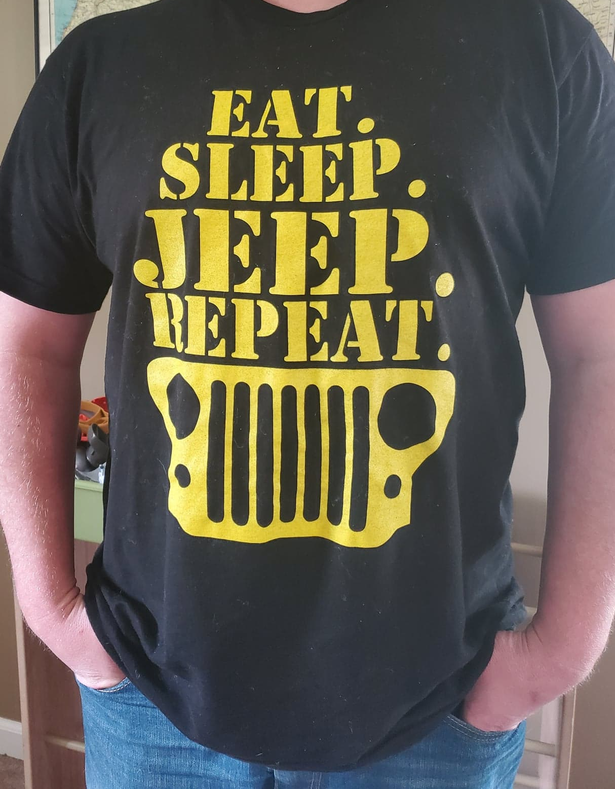 Eat. Sleep, Jeep. Repeat. Screen-printed Tee