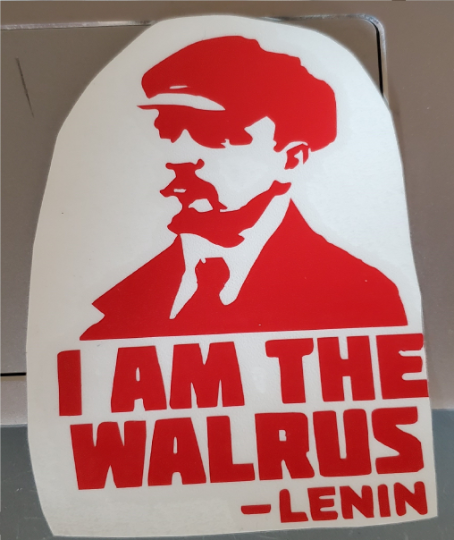 Lenin I Am The Walrus The Big Lebowski Beatles Decal Sticker