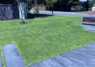 Driveway to lawn