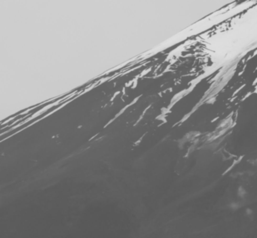 Mt Fuji minimal style, black and white.jpg