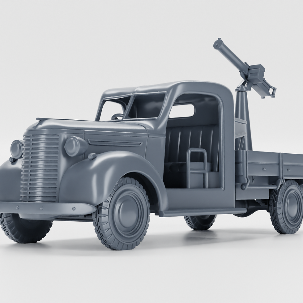 Прев'ю: Вантажівка Chevrolet 1 ½ тонни з зенітним кулеметом Browning .50 (KNIL+США, Друга світова війна) - КОМЕРЦІЙНА