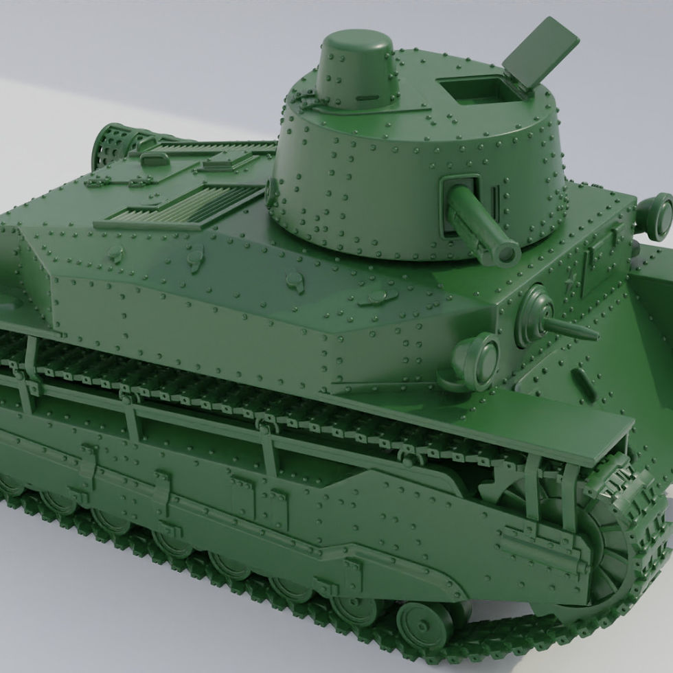 Thumbnail: Medium Tank Type 89A I-Go + 2 Tankmen (Japan, WW2) - COMMERCIAL USE