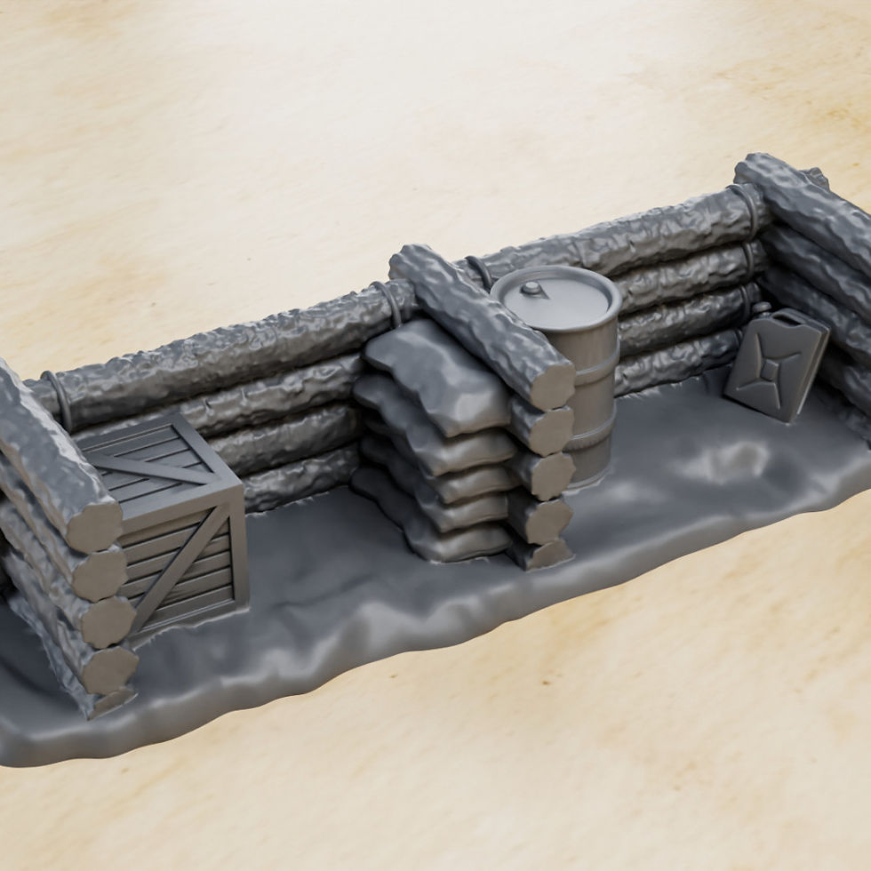 Thumbnail: Barricades for Bolt action - 9 pcs. - PERSONAL USE