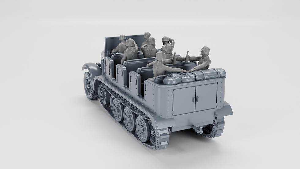 Thumbnail: Half-track Sd.Kfz.6 Zugkraftwagen 5t + Crewmen (Germany, WW2) - Personal use